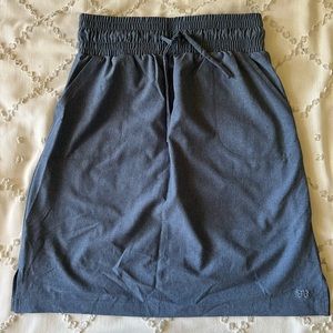 Albion Fit Skirt - athletic material, heather blue color